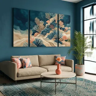 Bild Nalimiba, Struktur Aus Stoff, Veredeltes Holz, Struktur Aus Veredeltem Holz, 90x90h Cm Mehrfarbig