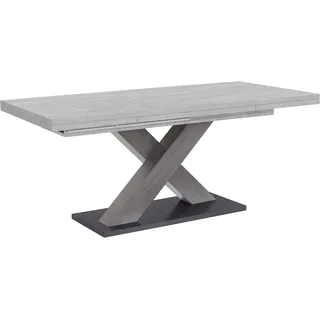 Esstisch MÄUSBACHER "Komfort C" Tische Gr. B/H/T: 180 cm x 76 cm x 90 cm, grau (betonoptik) Esstische rechteckig