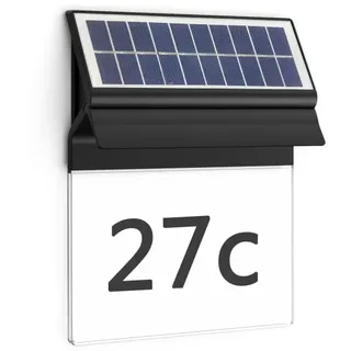Philips Solar-Hausnummernleuchte LED 0,4 W Kunststoff 1 Stück schwarz