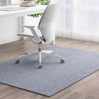 Odot Bodenschutzmatte Bürostuhl, Bürostuhl Unterlage Diverse Größen Schreibtischstuhl Unterlage Kratzfest rutschfest Bodenschutzmatte Gaming Teppich für Büro Hartböden (grau,100x120cm)