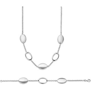 Orphelia Damen-Schmuckset Pure Collection 925 Sterlingsilber Kette 43 cm Armband 19 cm SET-017