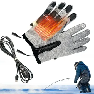 Uhngw Elektrische Heizhandschuhe,Touchscreen Heizhandschuhe Handwärmer Winddicht | 3 Stufen Heizmuffen Für Damen Herren Berufspendeln Radfahren Motorradtouren Sport Reisen Angeln Outdooraktivitäten
