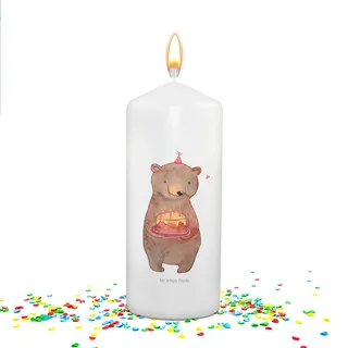 Mr. & Mrs. Panda Geburtstagskerze Bär Torte - Geschenk, Herzlichen Glückwunsch, Geburtstag, motivkerze, Kuchen, Happy Birthday, zierkerze, Spruchkerze, Geburtstagslicht, geschenkkerze