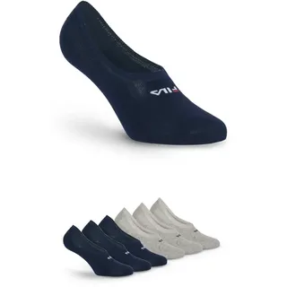 Fila UNISEX GHOST SOCKS 6 Paar Blau/Grau 35-38