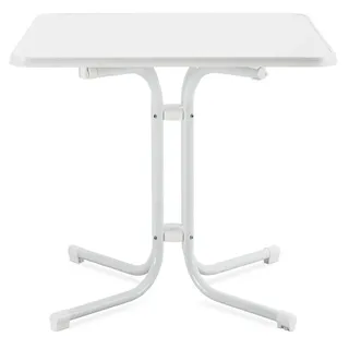 Beautissu Bistroni Bistrotisch 80 x 80 x 70 cm Weiß