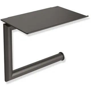 HEWI System 162 WC-Papierhalter mit Ablage, Accessoires, dunkelgrau perlglimmer tiefmatt
