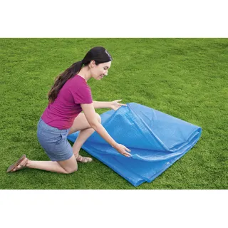 BESTWAY Solarabdeckung Flowclear Rund blau 462 cm
