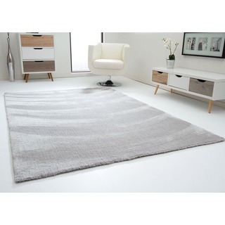 Steffensmeier Designer Teppich Modern Nicki in Silber, Ökotex Zertifiziert, Größe: 200x300 cm