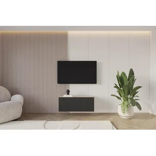 altdecor NOA-2 Lowboard 100 cm x 40 cm x 40 cm Schwarz Holz