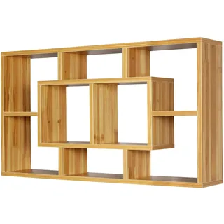 Wohnling Wandregal 85 x 47,5 x 16,5 cm Buche