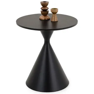 Idimex Couchtisch, Schwarz, Metall, Mode, Rund, 50x55x50 cm, Wohnzimmer, Wohnzimmertische, Couchtische