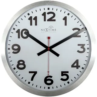 Nextime Wanduhr 35,0 cm 3999ARRC weiß