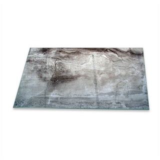 Decorwelt Bodenschutzplatte Funkenschutzplatte Glas Kaminofen Beton Grau Kamin platte Bodenplatte 90 cm x 52 cm