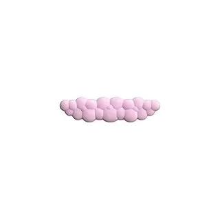 Elprico Tastatur-Handballenauflage aus Memory-Schaum, Niedliches Wolken-Design, Bequeme Unterstützung, Langsamer Rückprall, Leicht zu Reinigen, Ermüdung Vorbeugen, Druck Reduzieren, (Rosa)