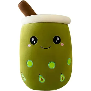 24 Cm Plüschkissen Mit Blasenmotiv, Dekokissen, Kreatives Boba-teetassen-plüschschlitten-kissen, Weiches Spielzeugkissen, Geschenkkissen Zum Ziehen