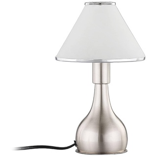Lindby Tischlampe 'Ellen' (Modern) in Weiß aus Metall u.a. für Schlafzimmer (1 flammig, E14) - Nachttischleuchte, Schreibtischlampe, Nachttischlampe, Schlafzimmerleuchte