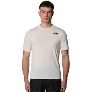 The North Face foundation mountains faces Tee T-Shirt Herren White Dune