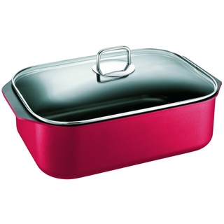 SCHULTE-UFER Bräter Gloria, Aluminiumguss (Einzelprodukt, 1-tlg), Spülmaschinengeeignet, Ofenfest, Aluminiumguss, 34 cm Durchmesser