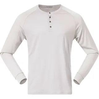Bergans Herren Lysebu Wool Henley Longsleeve (Größe XL, weiss)