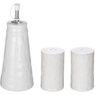 Gewürzstreuer "ADELLE", weiß, B:8cm H:20cm Ø:8cm, SCHÖNER WOHNEN-KOLLEKTION, Gewürzstreuer, Gewürzstreuer, Öl- und Essigspender, 325 ml, Salz- und Pfefferstreuer, Keramik