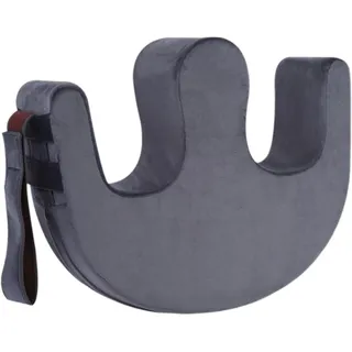 FashionCha Lagerungshilfe Als Anti Dekubitus Kissen Eine Patienten Drehhilfe Als U Kissen mit Gurt Hautfreundliches Seitenschläferkissen für Die Häusliche Pflege, GRAU - 39 x 46 cm