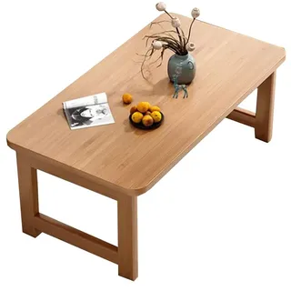 Klappbarer Couchtisch, kompakter Holz-Beistelltisch für Wohnzimmer, Schlafzimmer, Büro, 70 x 40 x 40 cm, schlichtes Design, niedriger Tatami-Tisch, ideal für Arbeitszimmer und Zuhause