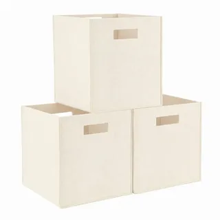 Youyijia Aufbewahrungsbox Filz-Aufbewahrungsbox 31x31x31 cm – Faltbare Regalbox, Organizer-Korb