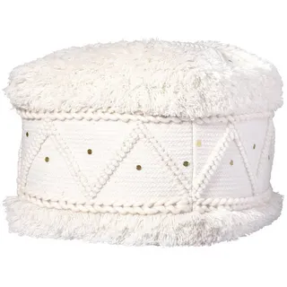 Kayoom Pouf Bohist 525 Baumwolle 50 x 45 x 50 cm Creme