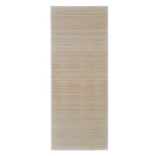 vidaXL Teppich Bambus, 160 x 230cm, Höhe 4mm, rutschfeste Unterseite, braun