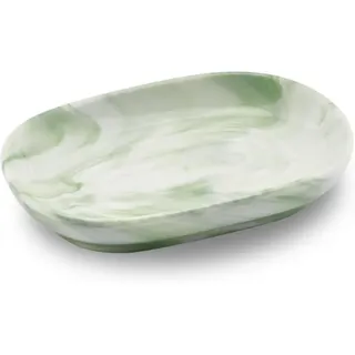 Seifenschale Aus Keramik, Rutschfeste Seifenschale Aus Marmor, Seifenschale Für Badezimmer, Massive Seifenschale Für Küche, Badewanne, Waschbecken Und Dusche (grün)