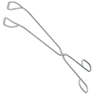 TronicXL Grillzange 38 cm Edelstahl silber