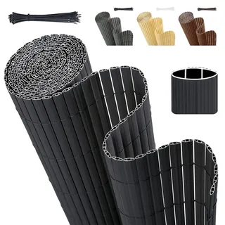 Sekey Sichtschutzmatte PVC 120 x 500 cm Anthrazit