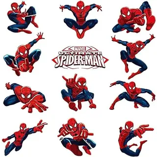 ZTZK Wandtattoo Spiderman, Spiderman Aufkleber für die Wand Spiderman Wandtattoo für Schlafzimmer Vinyl Aufkleber Wohnzimmer Dekorative Aufkleber Geschenke für Jungen und Mädchen