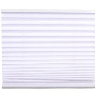 Seitenzugrollo Plissee Indoor 20 mm weiß Beschattung, Jet-Line weiß 70 cm