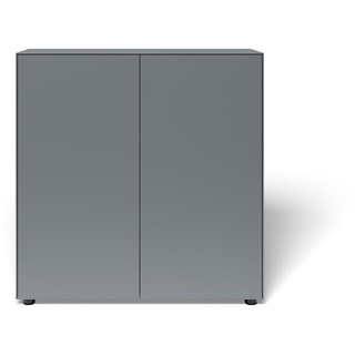 Kommode F40 MDF graphit matt lackiert grau, Designer form1, 98x96x48 cm