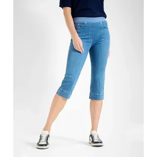 5-Pocket-Jeans RAPHAELA BY BRAX "Style PAMINA CAPRI" Gr. 48K (24), Kurzgrößen, blau (denim) Damen Jeans 5-Pocket-Jeans