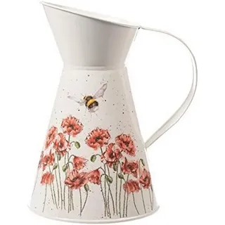 Wrendale Dekovase Wrendale Designs, Blumenkrug, Blumenvase, dekorative Vase, Krug rot