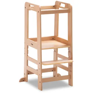 hauck Lernturm Learn N Explore 46 x 90,5 x 54 cm Buche massiv natur beige