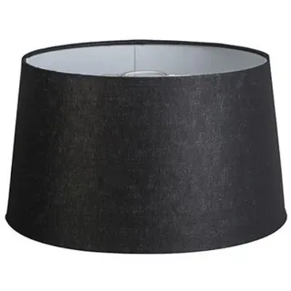QAZQA Leinen Lampenschirm Schwarz 35 Cm