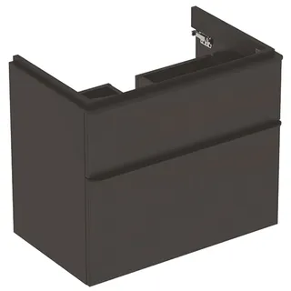 Geberit Waschtischunterschrank 2 Schubladen 73,4 x 61,7 x 47 cm Grau