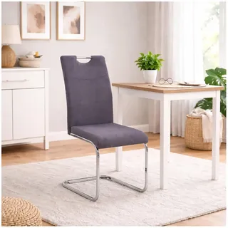 Hti-Living Schwingstuhl KellyC Polyester grau