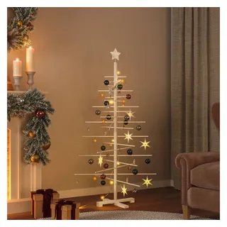 vidaXL Weihnachtsbaum Holz zum Schmücken Braun 150 cm