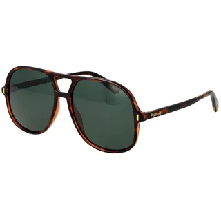 Polaroid Brille PLD 6217/S Größe 57-15 mm Havana polarisiert - 57-15