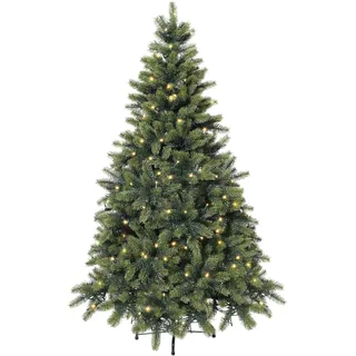 Künstlicher Weihnachtsbaum CREATIV GREEN "Weihnachtsdeko, künstlicher Christbaum, Tannenbaum" Weihnachtsbäume Gr. Höhe: 120 cm bis, grün Kunstweihnachtsbäume Künstliche Weihnachtsbäume incl. integrierter Lichterkette, 150 LEDs