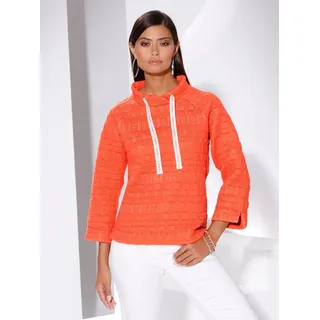 Sweatshirt CREATION L Gr. 44, orange Damen Sweatshirts