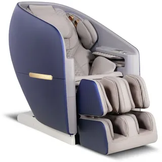 NAIPO Massagesessel 4D HIGH-END Massagestuhl, Aromatherapie, Wärmetherapie, 8-Zoll-Tablet-Steuerung blau