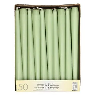 Papstar Leuchterkerzen Ø 2,2 cm 25 cm jadegrün 100 St.