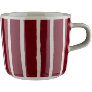 Marimekko - Piccolo Becher mit Henkel 200 ml, natur / burgundy