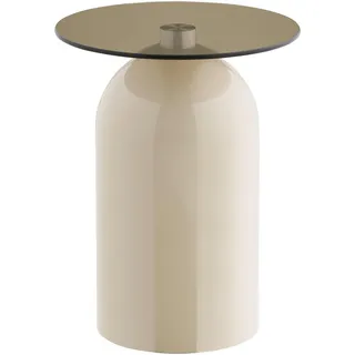 VCM ebuy24 Eckbord Solveig 40 x 40 cm, | Beige - Beige