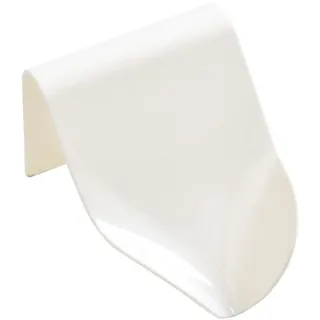 1 Packung selbstentleerende Seifenschale, aus Kunststoff, selbstklebend, ohne Bohren, Wandmontage, Seifenschwammhalter für Dusche, Badezimmer, Küche, Spüle (weiß)